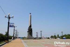 Комсомольская площадь Хабаровск - достопримечательности Хабаровска